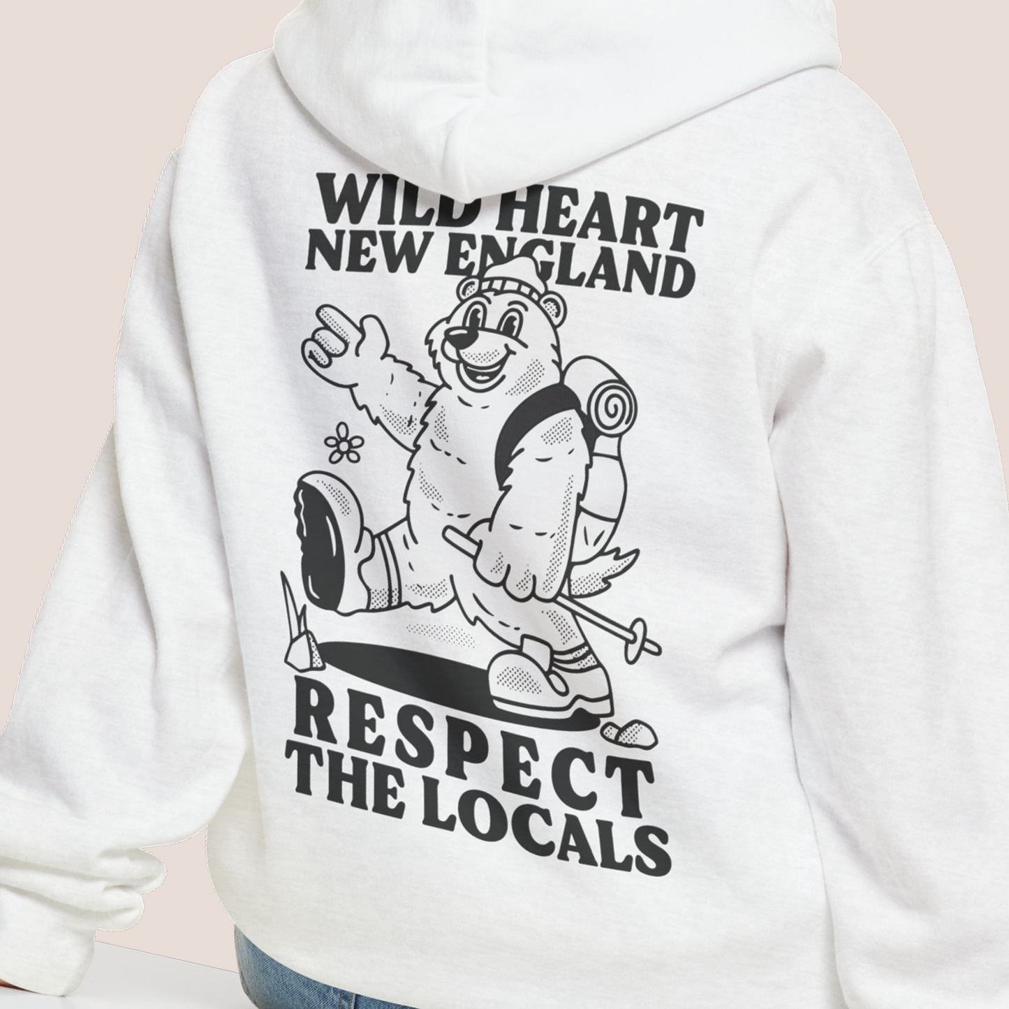 Respect the Locals - Unisex hoodie - White