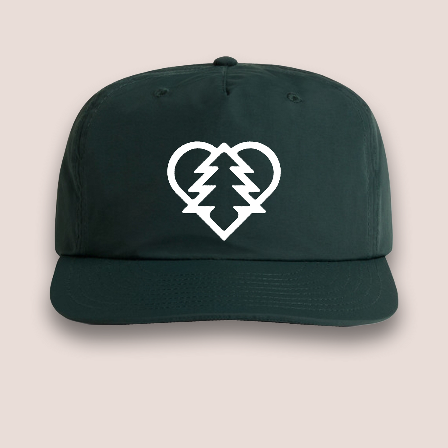 Wild Heart Retro Cap - Pine Green